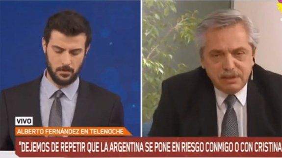 Tensión: Fernández incomodó a Diego Leuco en una entrevista