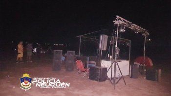 impidieron una fiesta clandestina en el lago los barreales