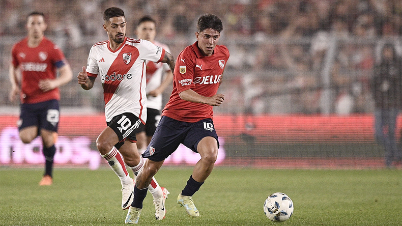 River e Independiente se encuentran por el torneo local.