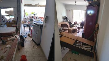 video: asi quedo todo tras la explosion en el departamento de neuquen