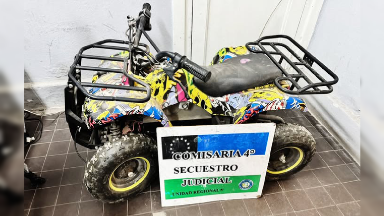 El cuatriciclo fue restituido a su dueño.&nbsp;