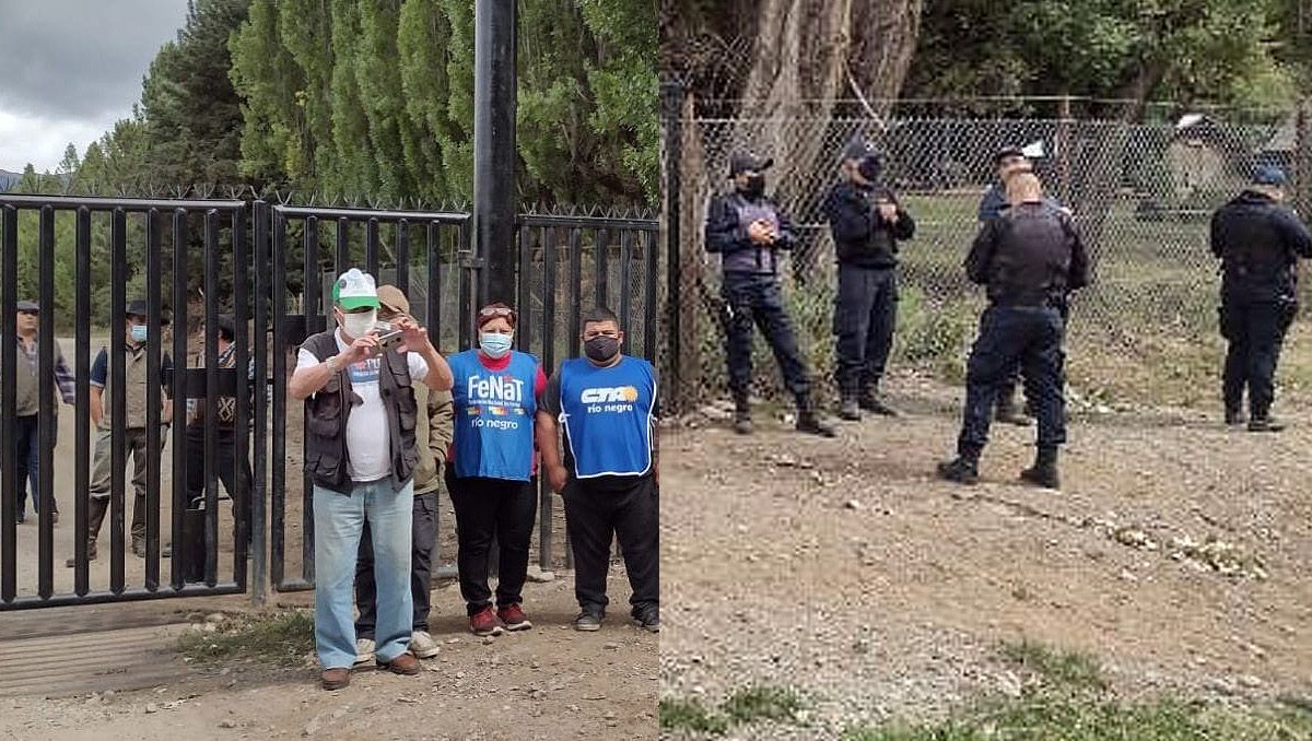 Marcha a Lago Escondido: denuncian que cortaron el camino