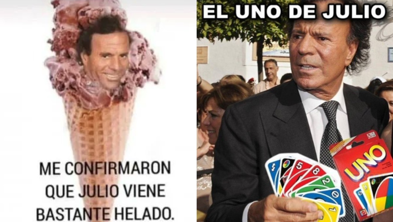 Los memes de Julio Iglesias en el séptimo mes del año