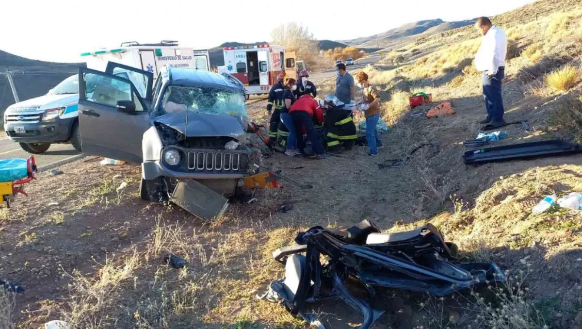 Tragedia sobre la Ruta 40: una mujer murió en un choque frontal 