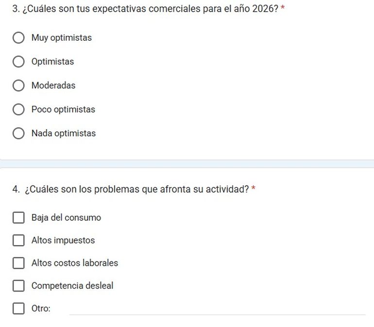 También se quiere conocer lo que esperan los comerciantes para el 2026.