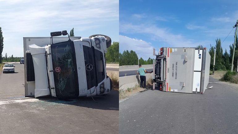 Ruta 22: tres camiones y dos accidentes en menos de 24 horas