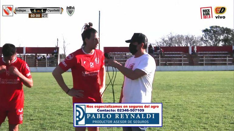 Lamolla, picante con Cipolletti: Son terceros y nos vienen a festejar un empate