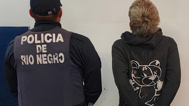El joven detenido tras los violencia incidentes ocurridos en la localidad rionegrina de Chimpay.&nbsp;