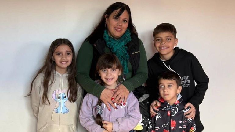 Vanina y sus cuatro hijos accedieron a una casa recuperada por el IPPV.