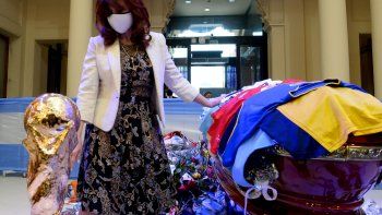 cristina kirchner despidio a diego antes de los incidentes cristina kirchner despidio a diego antes de los incidentes