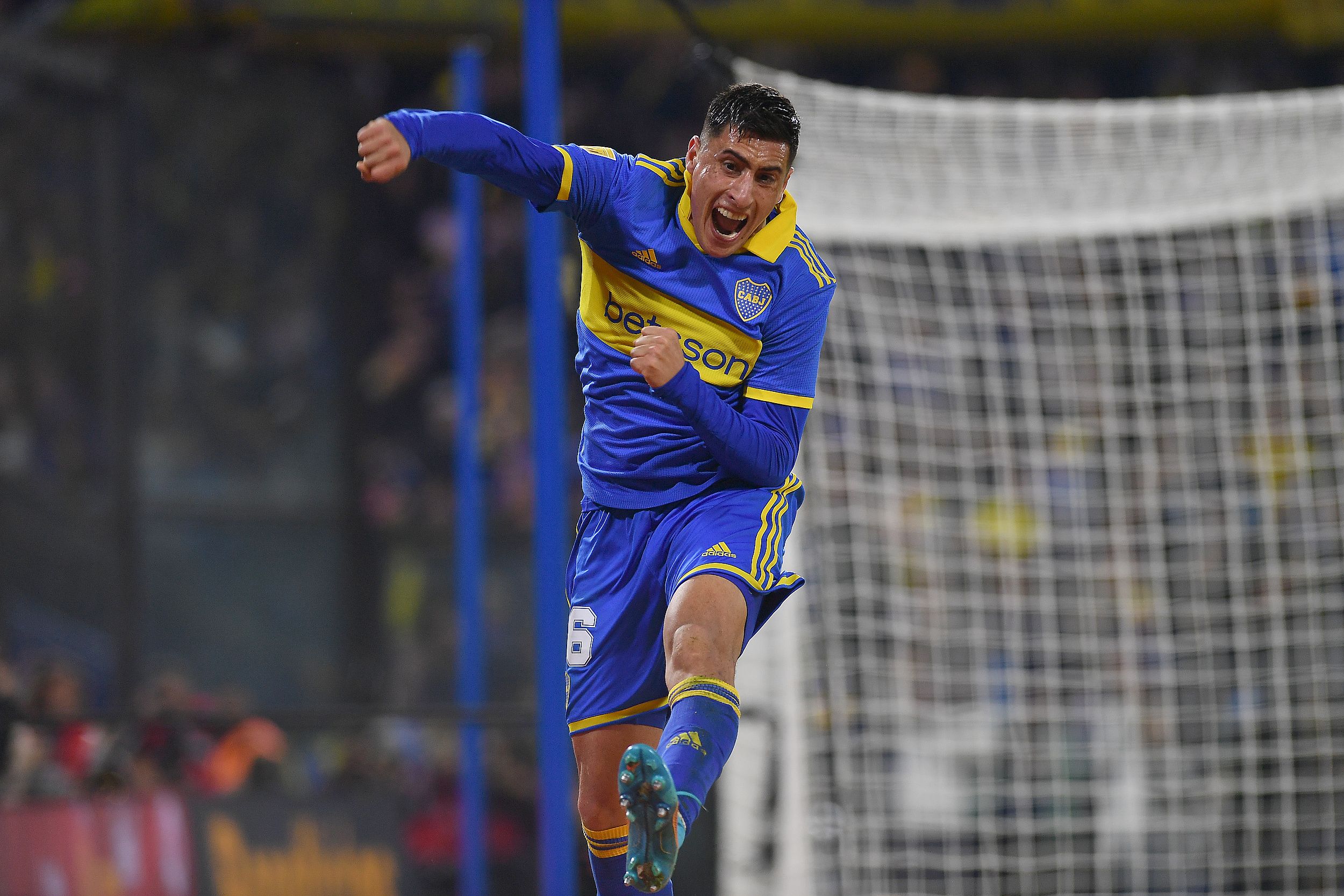 Merentiel y su festejo con toda la furia. La Bestia puso en ventaja a Boca a los 26 del segundo tiempo. Después, Medina cerró la cuenta.&nbsp;