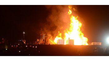 se incendio pozo de gas en plottier se incendio pozo de gas en plottier