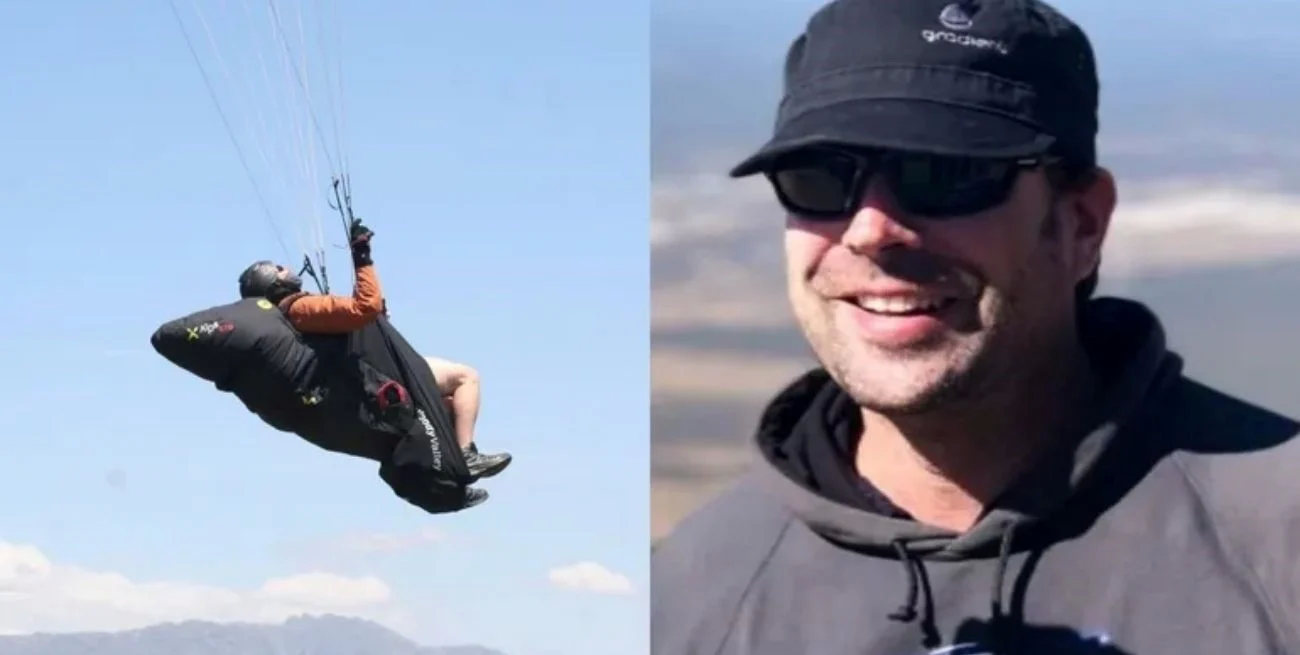 Tragedia: volaba en parapente