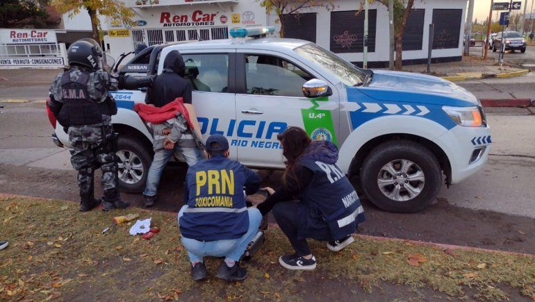 Cayó preso con una bici recién robada y marihuana