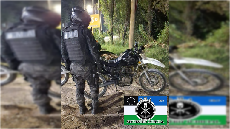 El operativo fue llevado a cabo por la Brigada Motorizada de Apoyo en Cipolletti. Foto: Gentileza.