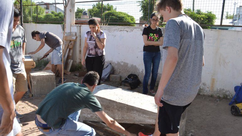 Las estructuras realizadas por los alumnos ya fueron instaladas en Ferri.