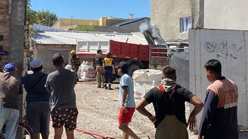 Explosión e incendio en una arenera.