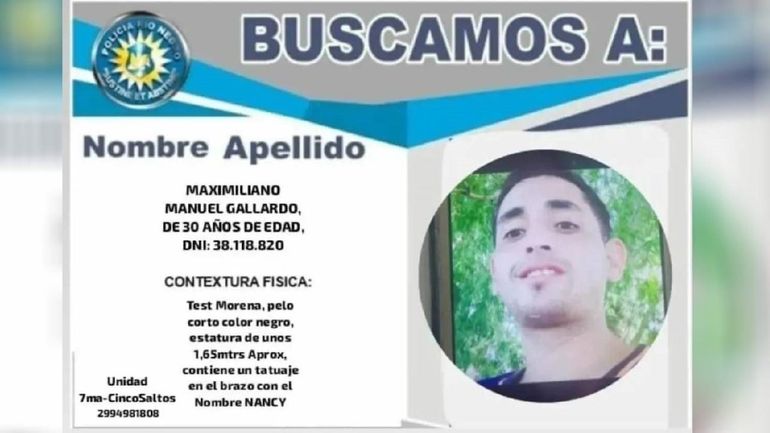 Maximiliano Gallardo despareció el 17 de mayo y se presume que lo asesinaron