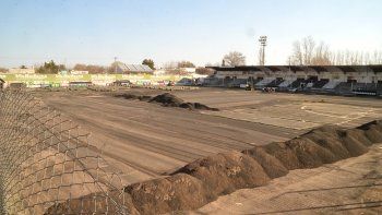 recta final en las obras para el nuevo cesped de la visera recta final en las obras para el nuevo cesped de la visera