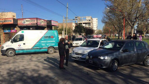 Dos heridos en un choque en Alem y Sáenz Peña