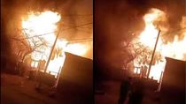 El incendio arrasó con la casa de Bariloche. Fallecieron dos personas. 