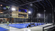 Una vista de las canchas y otros recintos lujosos del complejo. 