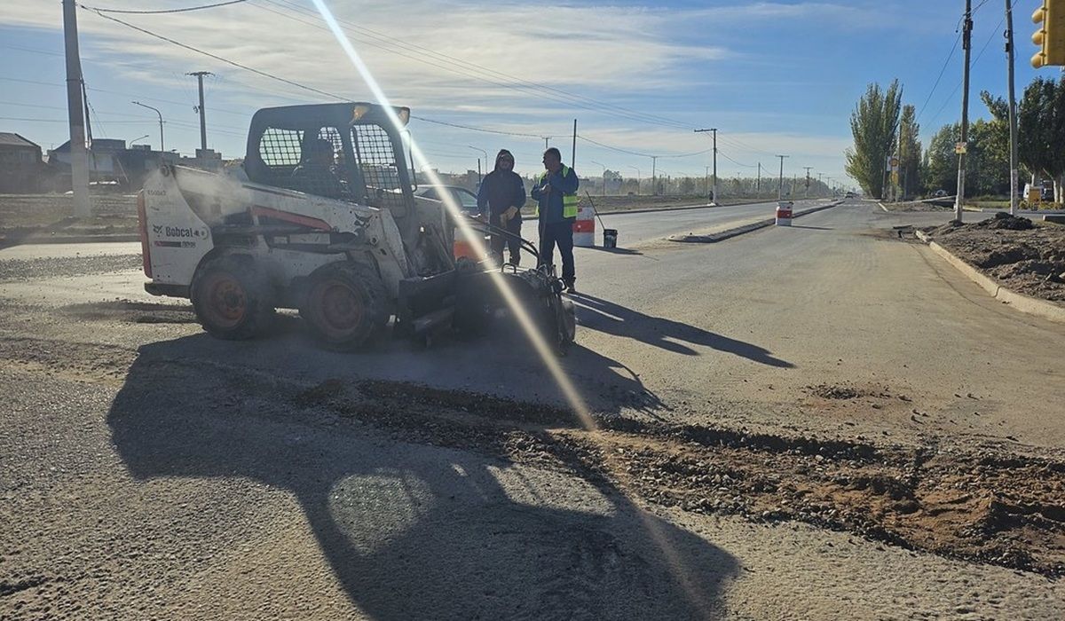 El corte se desarrolla este jueves por trabajos de asfalto y hay desvíos en el sector. Foto: Gentileza.