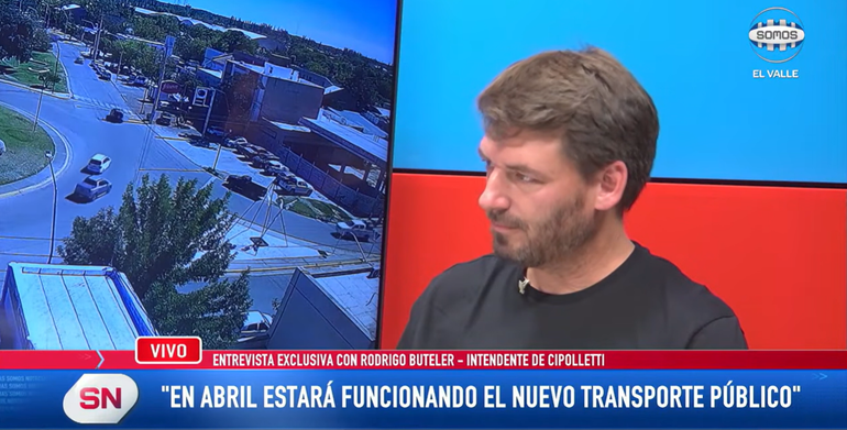 Rodrigo Butler, intendente de Cipolletti. (Foto captura entrevista)