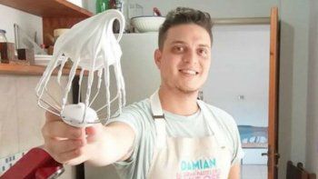 damian, de bake off, acepto el desafio de tinelli