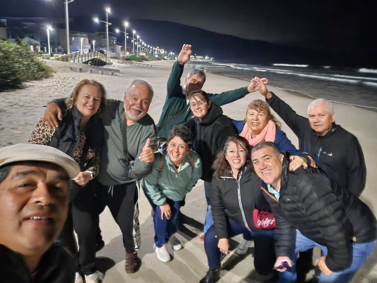 La banda valletana en plena travesía.