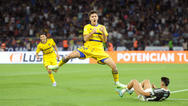 Boca abrió la cuenta con el gol de Lucas Blondel. Fotos: Télam 