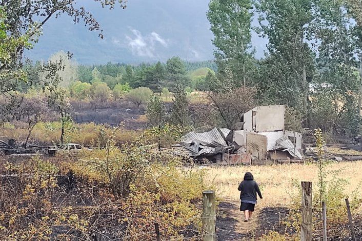 El duro relato de una madre cipoleña que sintió de cerca las llamas