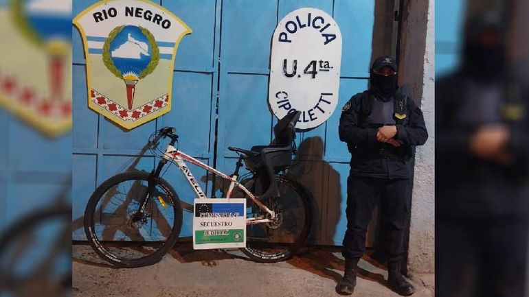 La bici había sido robada de la casa del barrio San Pablo. La recuperó la policía