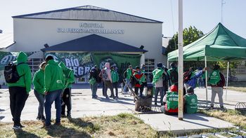 ate arranco el paro en el hospital, pero lo suspendio