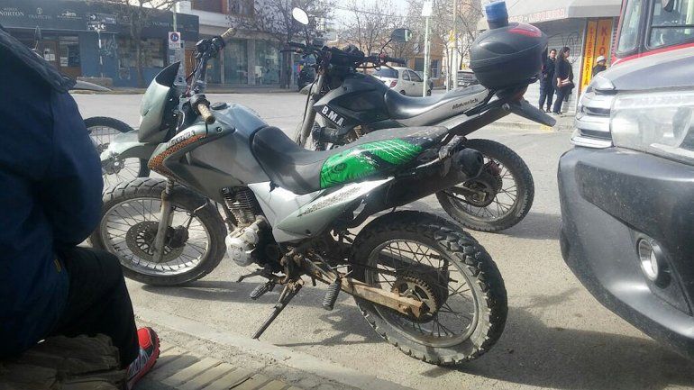 Estaba en pleno centro con una moto robado y lo encontraron