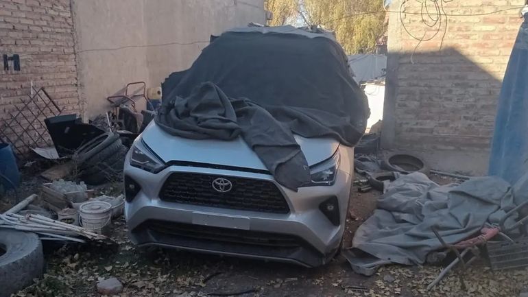 El vehículo fue encontrado rápidamente gracias al GPS. Foto: Gentileza.