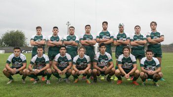 La formación M18 de la selección Alto Valle que juega el Argentino de rugby.