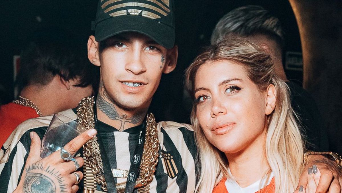 Wanda Nara y L-Gante estuvieron a los besos en un boliche.