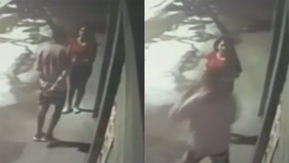 Video: su ex novia lo mató de una puñalada en el corazón