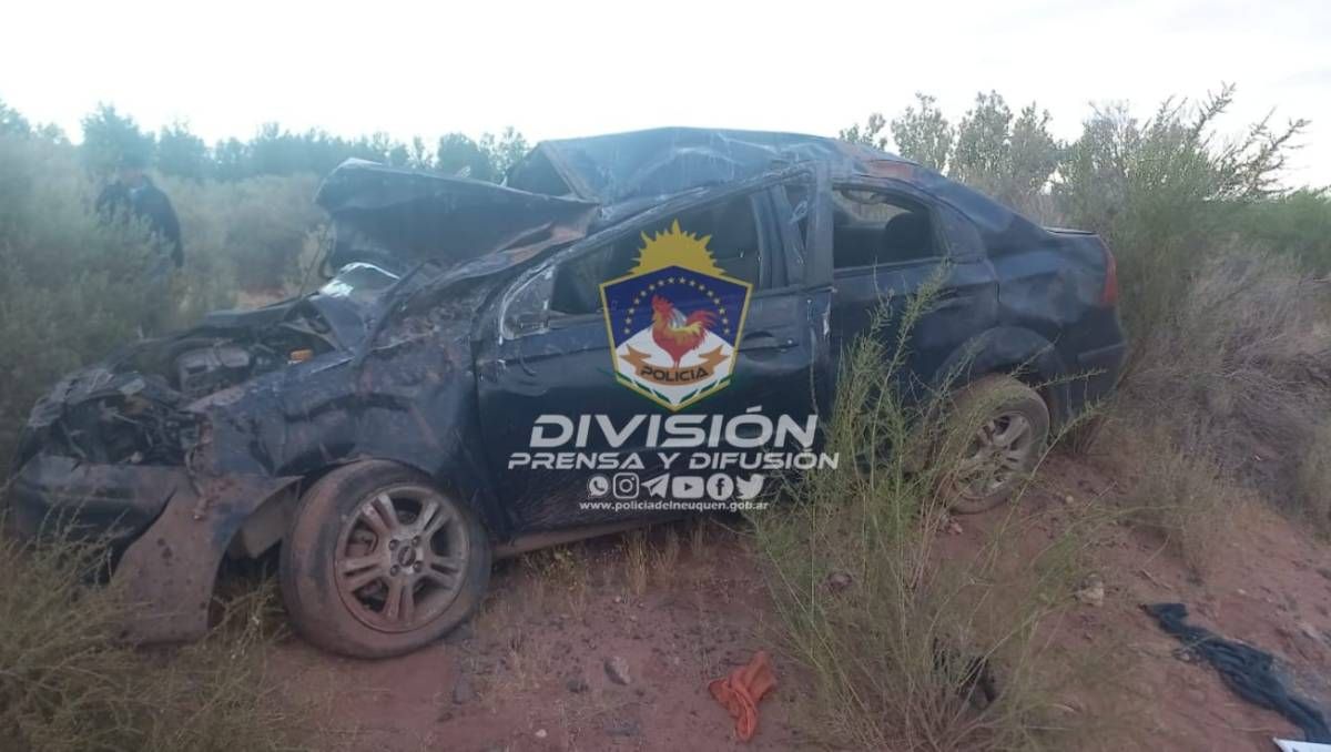 Tragedia: murió una niña en un vuelco cerca de Añelo