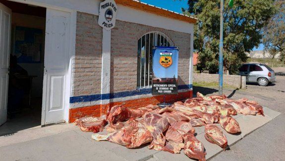 La Policía de Río Negro decomisó más de 19 mil kilos de carne en el 2022