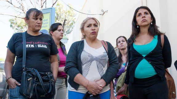La dirigente Lila Calderón estuvo junto a la hermana de Vera.