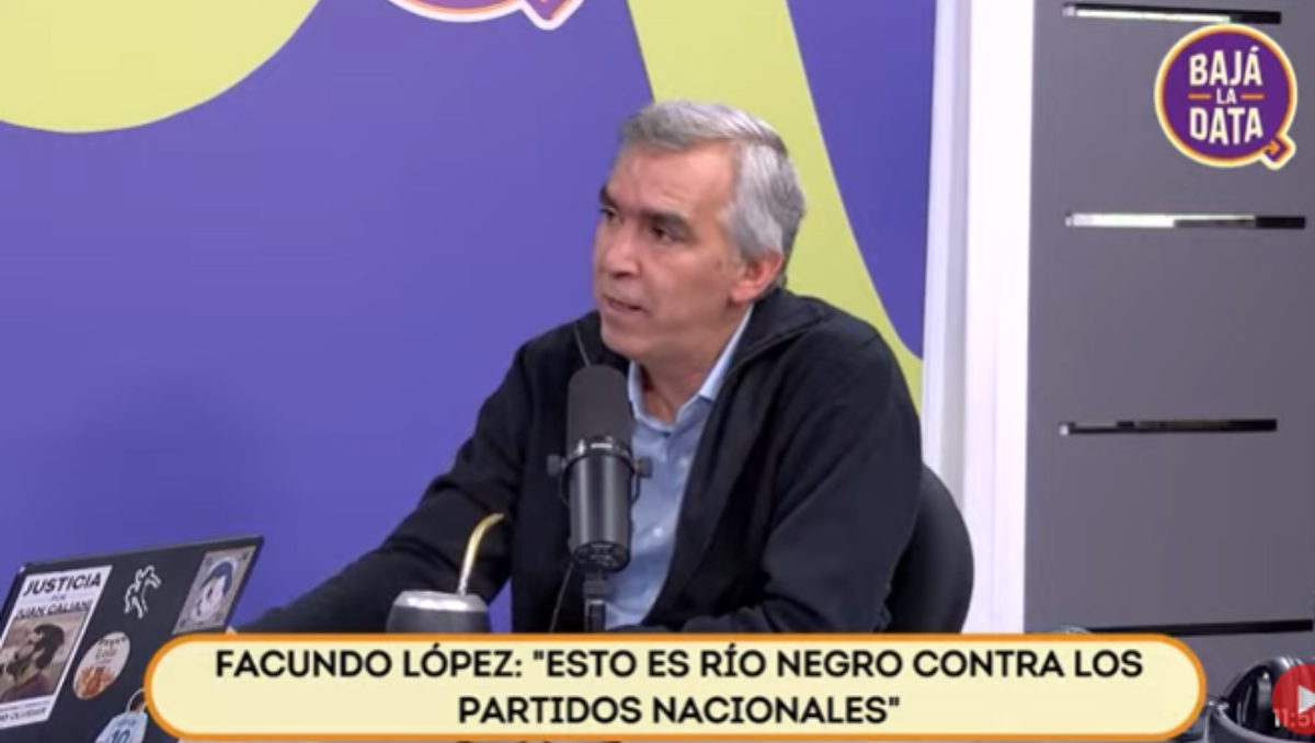 El candidato a senador por Juntos Defendemos Río Negro, visitó el programa Bajá La Data.
