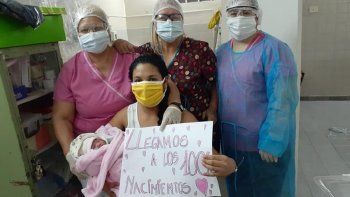 celebraron el nacimiento numero 100 del ano en cinco saltos