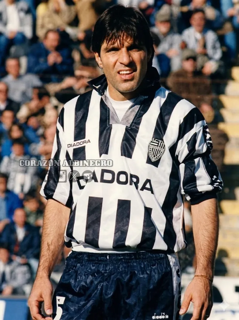 Ceferino Diaz en su paso por el club albinegro. Foto: gentileza