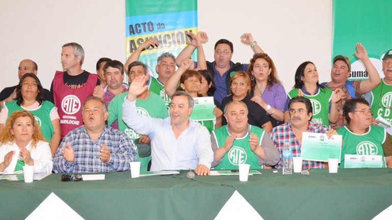 El acto de asunción de las autoridades de ATE se realizó ayer en Viedma.
