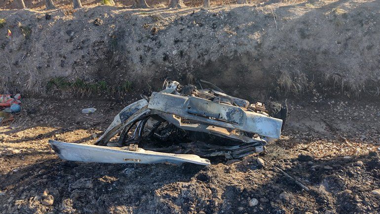 Tragedia: un hombre murió calcinado tras volcar sobre la Ruta 65