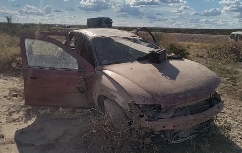 Las tres víctimas fueron trasladas al hospital de Villa Regina. Foto: Gentileza (7enpunto).