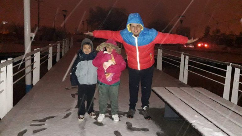 Cayó una intensa nevada durante la madrugada en el Alto Valle