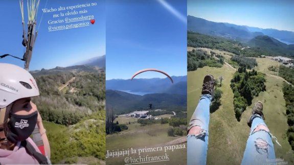 La aventura en parapente de Sofi Morandi en San Martín de los Andes